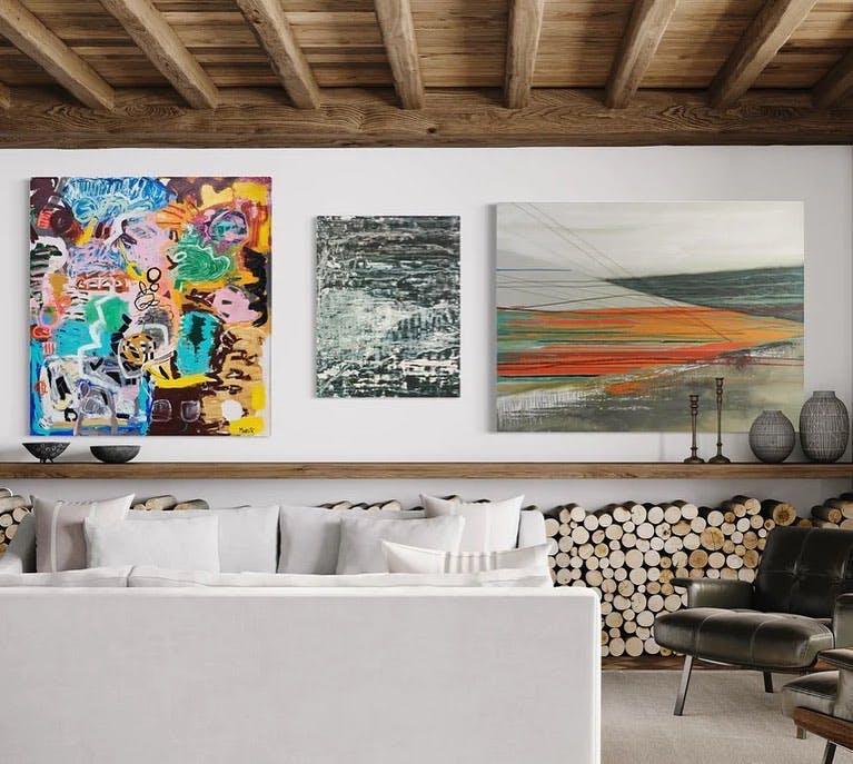 indoors interior design home decor canvas art painting