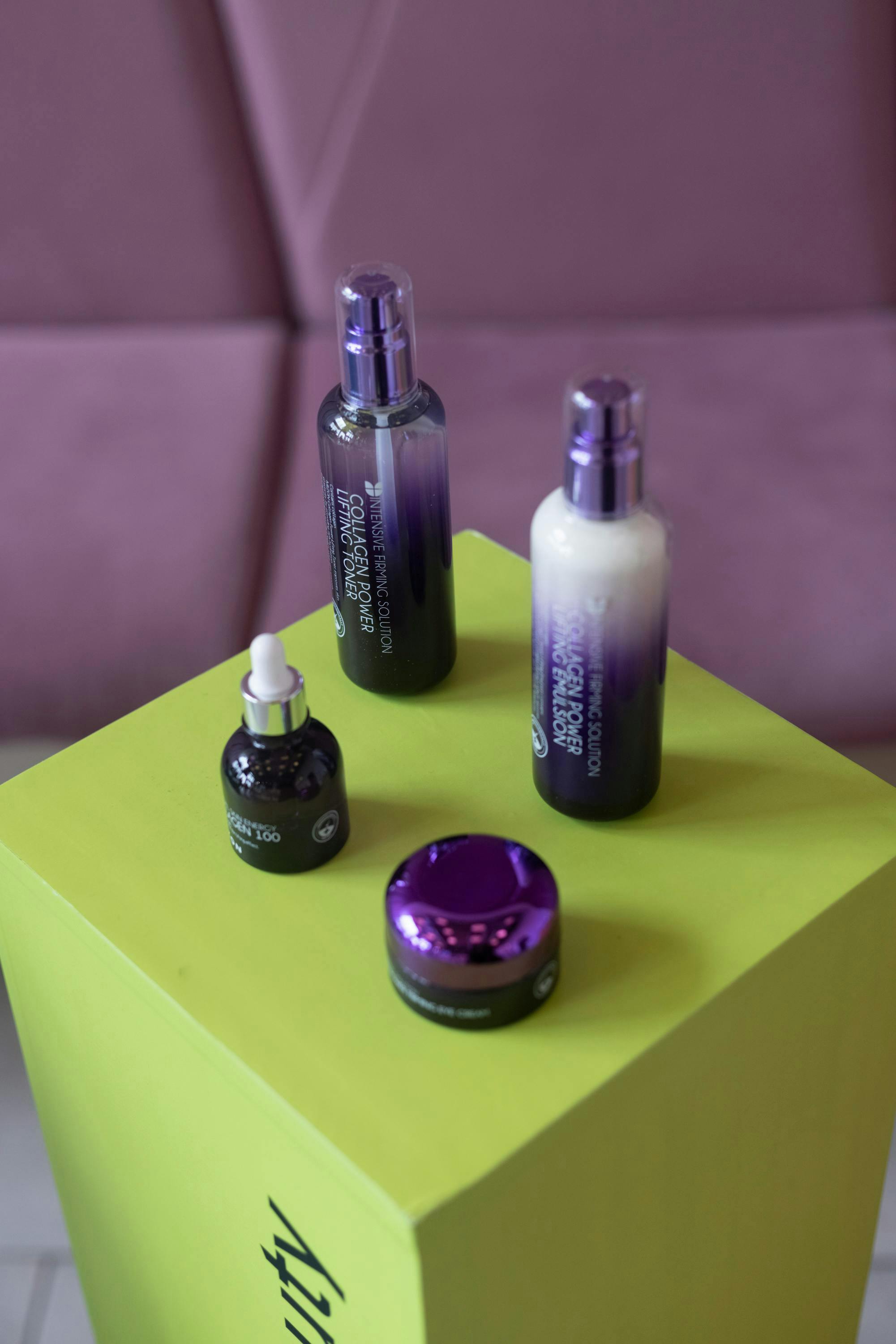 bottle purple cosmetics