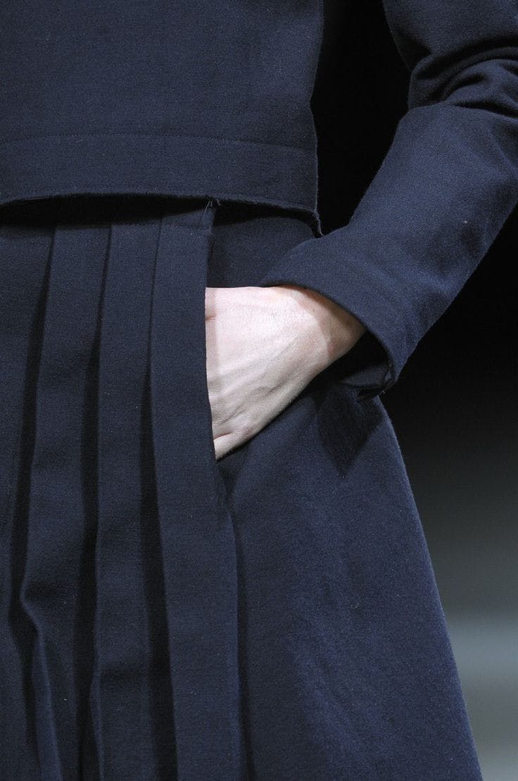 clothing coat long sleeve sleeve person blazer jacket overcoat dress formal wear