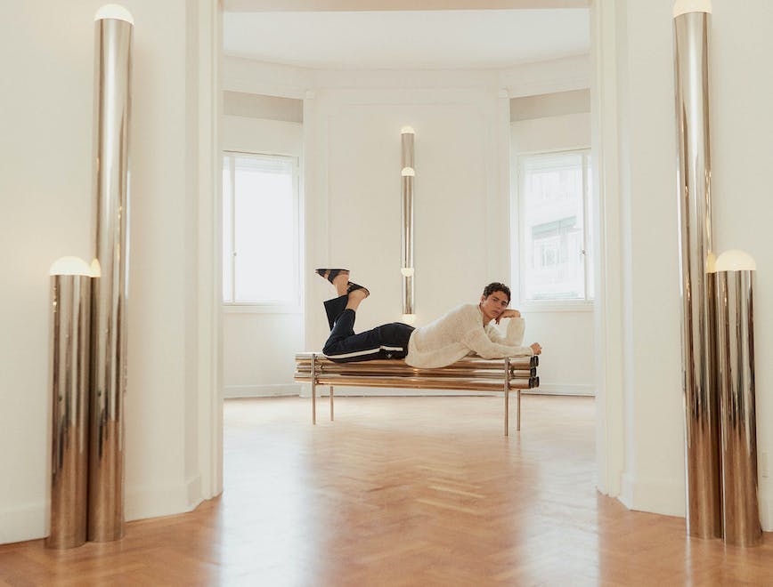 floor flooring wood interior design hardwood furniture living room person photography lamp